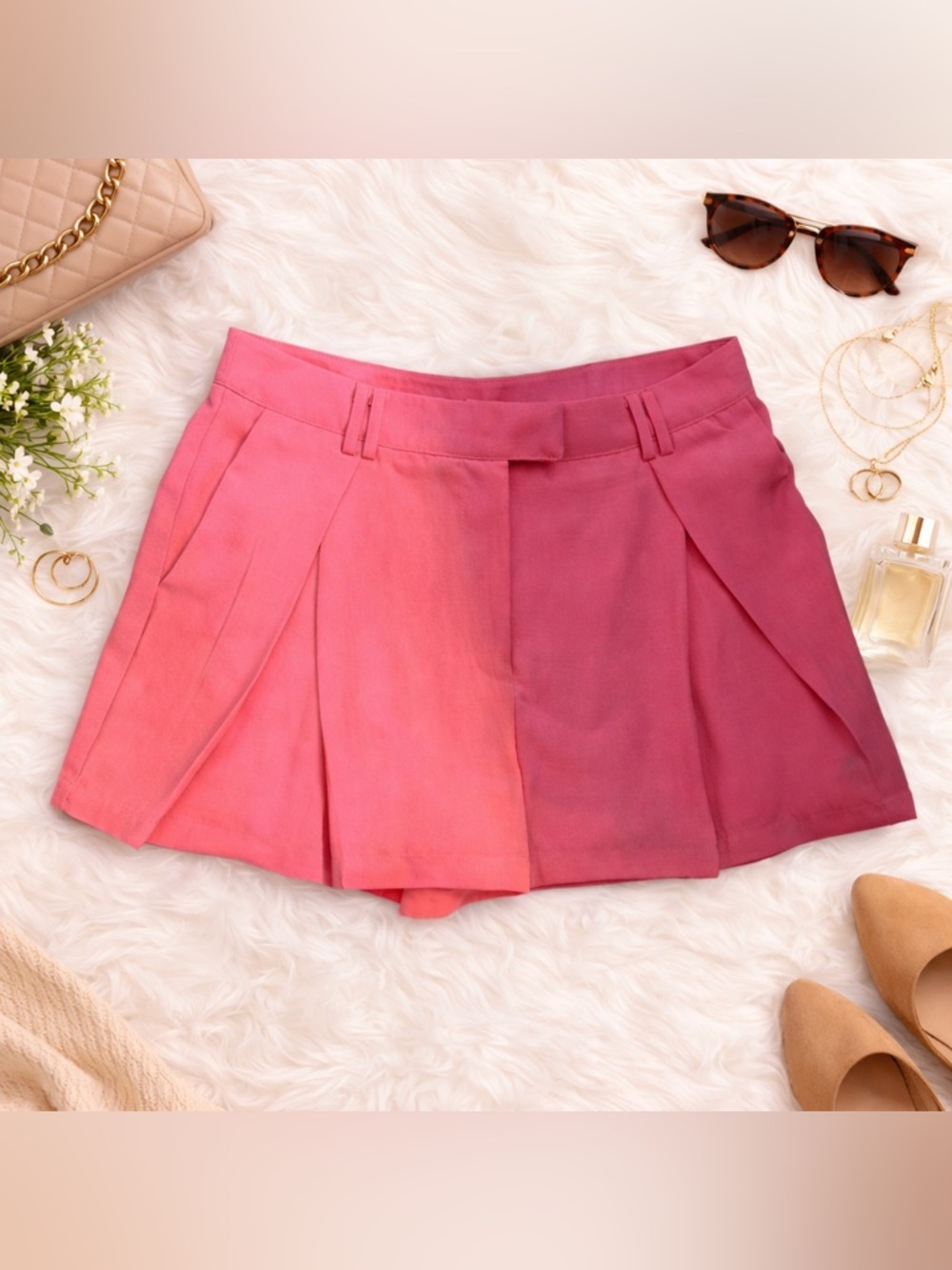 Forever 21 Vibrant Pink Women's Skorts